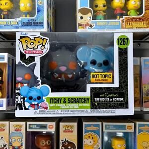 Funko Pop Unopened Itchy & Scratchy 1267 Simpsons Treehouse of Horror READ